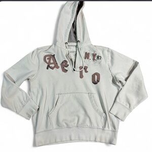 Vintage Y2K  Aeropostale off white hoodie sz large